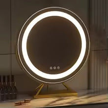 Load image into Gallery viewer, Lighted Makeup Mirror w/ 15X Magnification Smart Touch Control 360°Rotation
