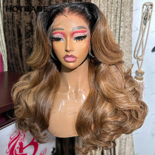 Load image into Gallery viewer, Honey Blonde Ombre Body Wave Glueless Brazilian 13X6 Frontal 360 Full HD Lace Wigs
