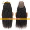Black Curly Brazilian 13X6 Frontal 360 Full Lace Wigs