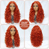 Ginger Curly Glueless Synthetic 13X6 HD Lace Frontal Wig