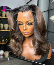 Load image into Gallery viewer, Ombre Brown Body Wave Brazilian 360 Lace Frontal Wig
