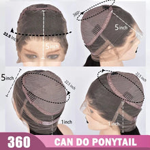 Load image into Gallery viewer, Orange Straight Brazilian 360 HD Full Lace Wig
