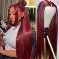 Burgundy Brazilian 13X6 Lace Frontal Wig