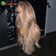 Ash Blonde w/ Highlights Brazilian HD 13X6 Lace Frontal Wig