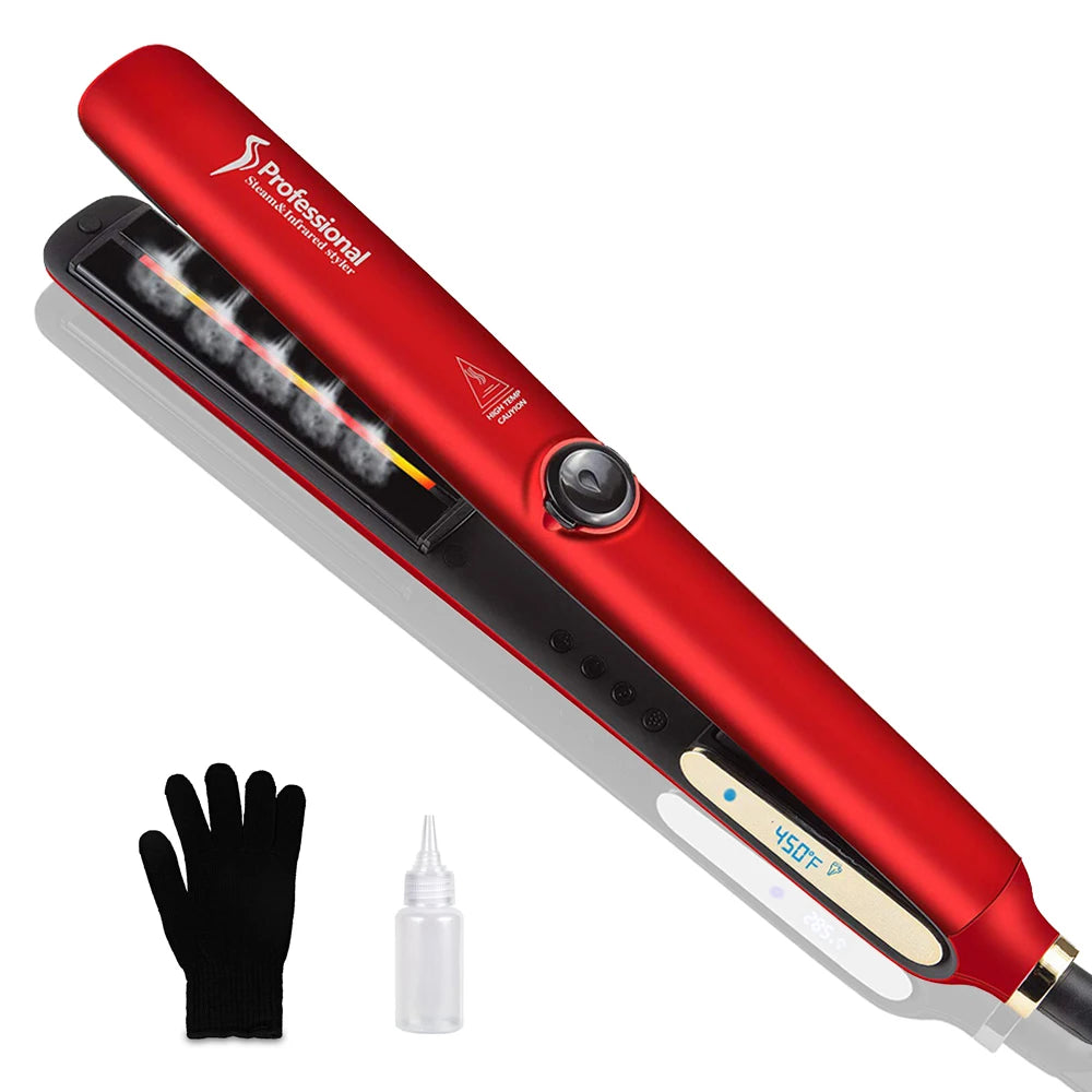 Professional Infrared /Steam Hair Straightener