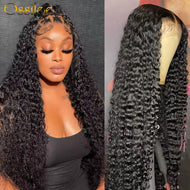 Black Curly Brazilian 13X6 Lace Frontal 360 Full Wigs