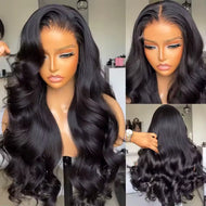 Black Glueless Body Wave Brazilian 13X6 HD Lace Frontal Wig