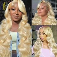 Blonde Body Wave Brazilian 13X6 HD Lace Frontal Wig