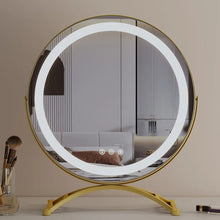 Load image into Gallery viewer, Lighted Makeup Mirror w/ 15X Magnification Smart Touch Control 360°Rotation
