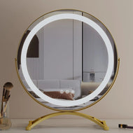 Lighted Makeup Mirror w/ 15X Magnification Smart Touch Control 360°Rotation