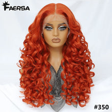 Load image into Gallery viewer, Ginger Curly Glueless Synthetic 13X6 HD Lace Frontal Wig
