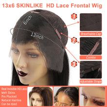 Load image into Gallery viewer, Brown w/ Honey Blonde Highlights Body Wave Brazilian 13X6 HD Lace Frontal Wig
