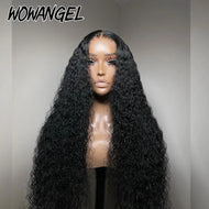 Black Water Wave Glueless 4X4 5X5 6X6 HD Lace Closure Wigs