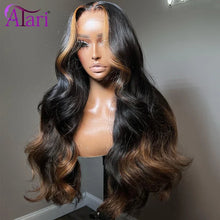 Load image into Gallery viewer, Ombre Brown w/ Blonde Highlights Body Wave 5X5 Closure 13X6 Lace Frontal Wigs
