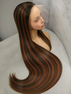 Ombre Brown 13X4 Brazilian HD Lace Frontal Wig