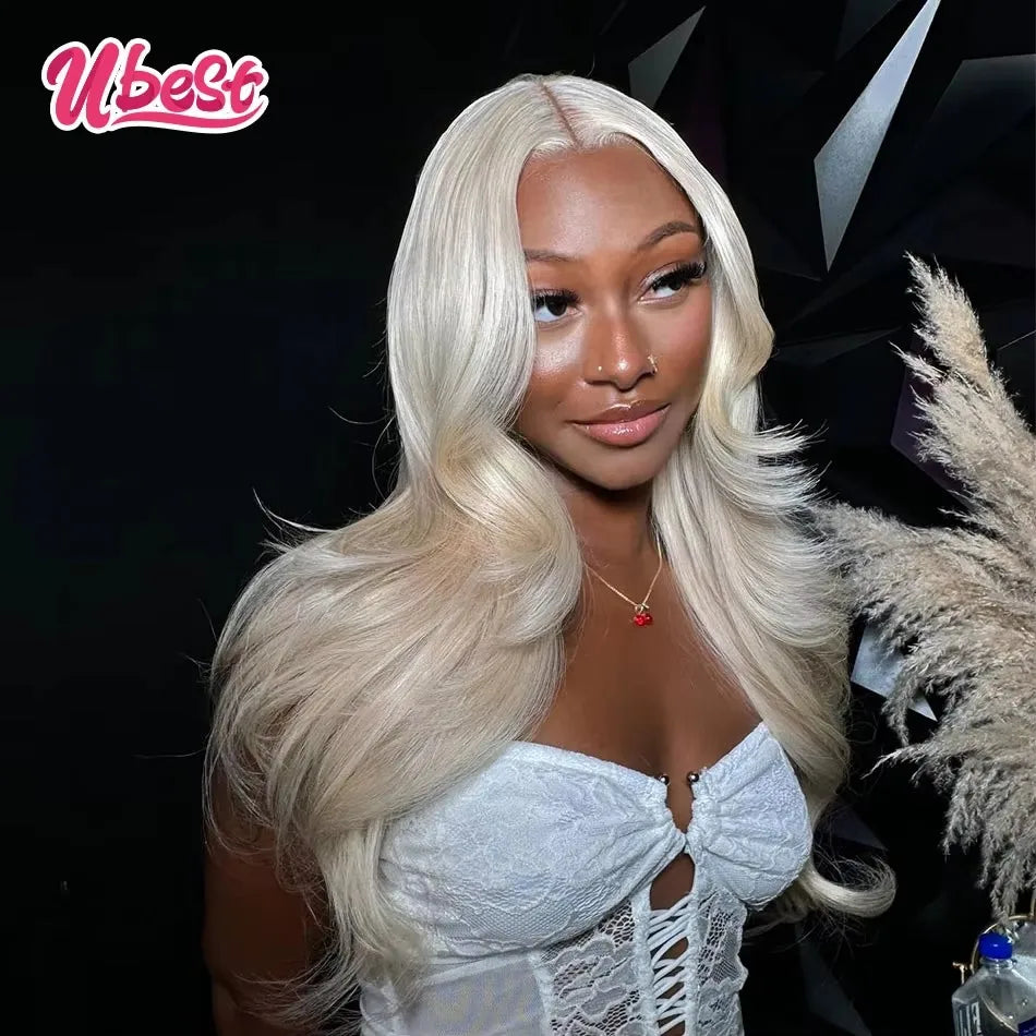 Platinum Blonde Body Wave 13X6 Brazilian Lace Frontal Wig