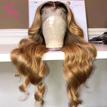 Load image into Gallery viewer, Honey Blonde w/ Dark Roots Body Wave Glueless 13X4 13X6 Lace Frontal Wigs
