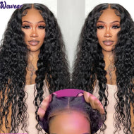 Black Glueless Deep Wave 5X5 Lace Frontal Wig