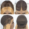 Brown w/ Blonde Highlights Loose Wave Synthetic 13X4 Lace Frontal Wig