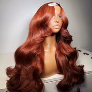Burgundy Wine Body Wave Brazilian 13X6 HD Lace Frontal Wig